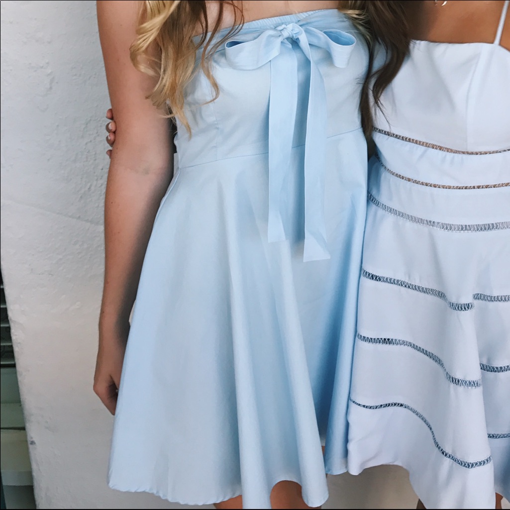 Asos Baby Blue Bow Dress